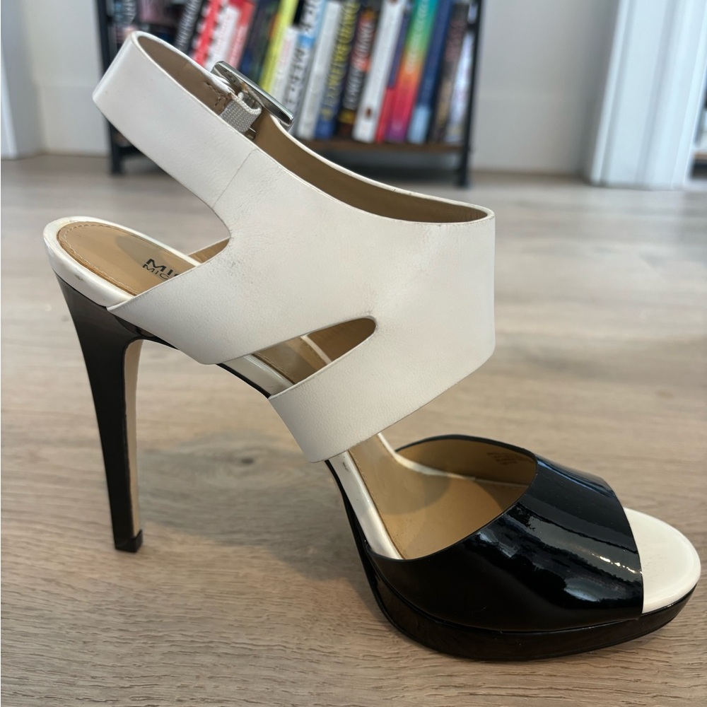 MICHAEL Michael Kors Black and White Heels